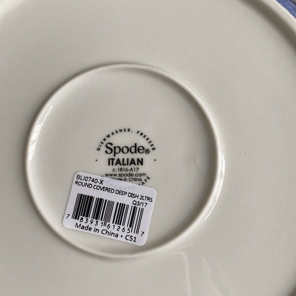 Blue Italian Round Covered Deep Dish - Picture 10 of 11